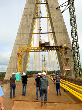 VISITA TÉCNICA NA PONTE DA INTEGRAÇÃO JAIME LERNER!